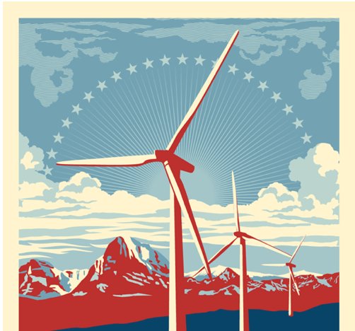 Sticker by the artist, Shepard Fairey (moveon.org)